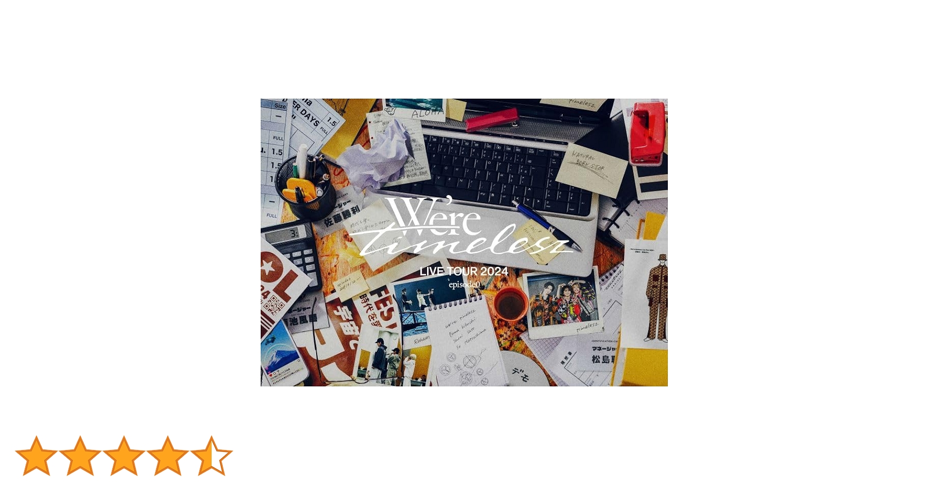 Amazon.co.jp: We're timelesz LIVE TOUR 2024 episode0 (通常盤